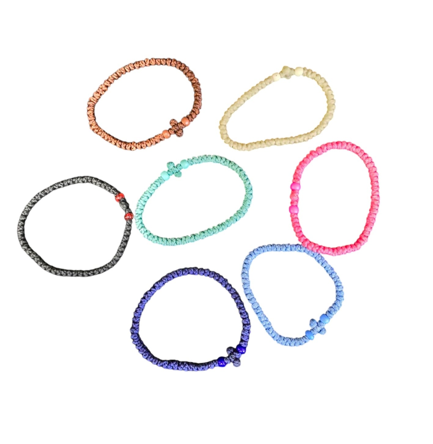 Adjustable Knot Cross Komboskini – Multiple Colors