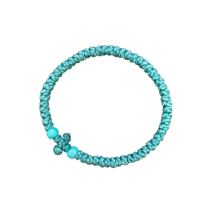 Greek Orthodox Prayer Rope Bracelet – Adjustable Knot Cross Komboskini | Multiple Colors