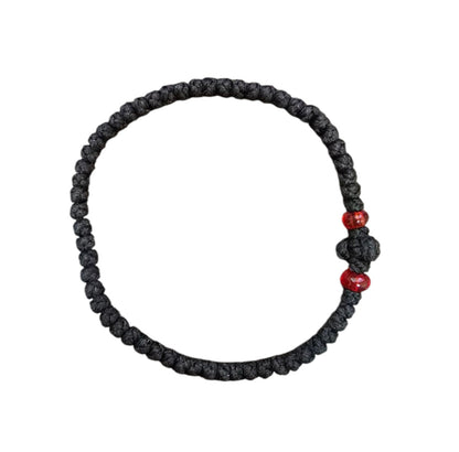 Greek Orthodox Prayer Rope Bracelet – Adjustable Knot Cross Komboskini | Multiple Colors