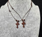 Wood Crucifix Necklace – 1" Pendant, Adjustable & Waterproof