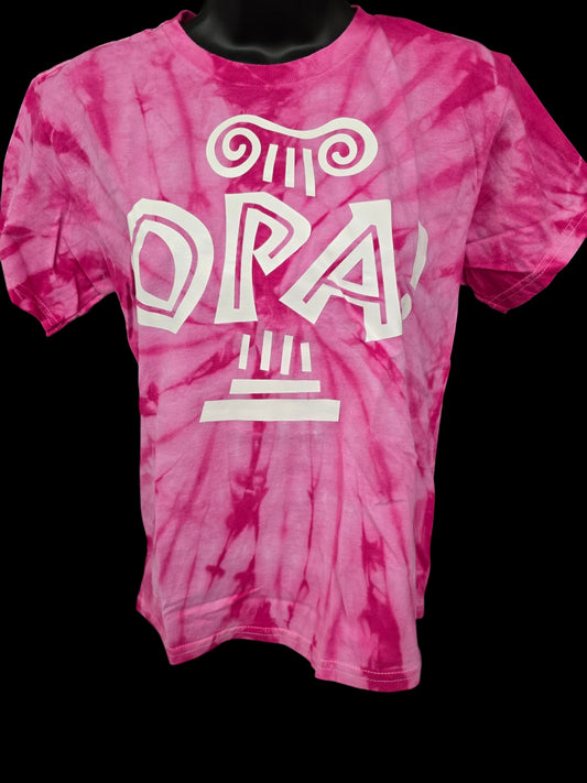 Fuchsia Colorblast  Tie Dye ‘OPA’ Tee