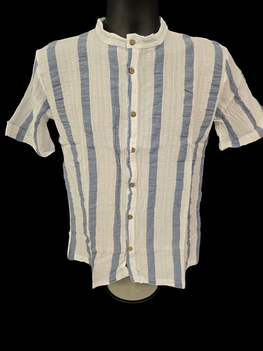 Greek Classic Stiped Button-Down