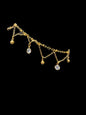 18K Gold Plated Adjustable Zircon Anklet