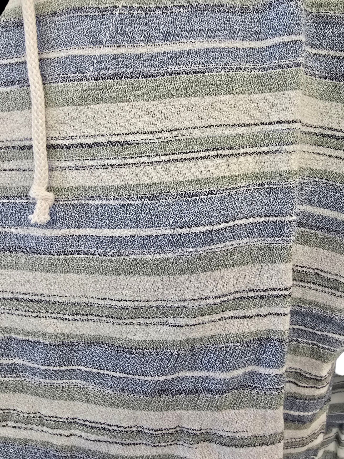 Men’s Striped Cotton Hooded Shirt – Imported from Greece