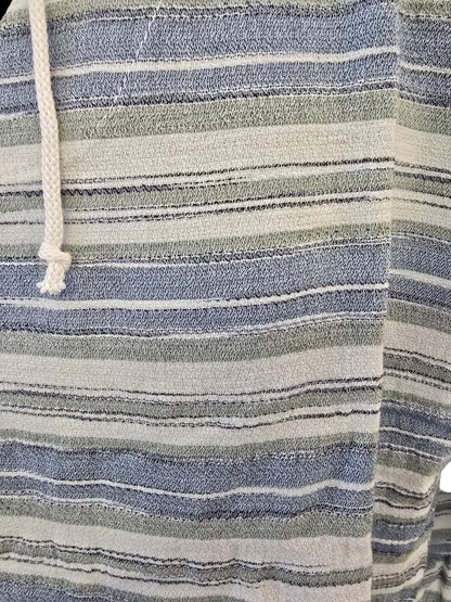 Men’s Striped Cotton Hooded Shirt – Imported from Greece
