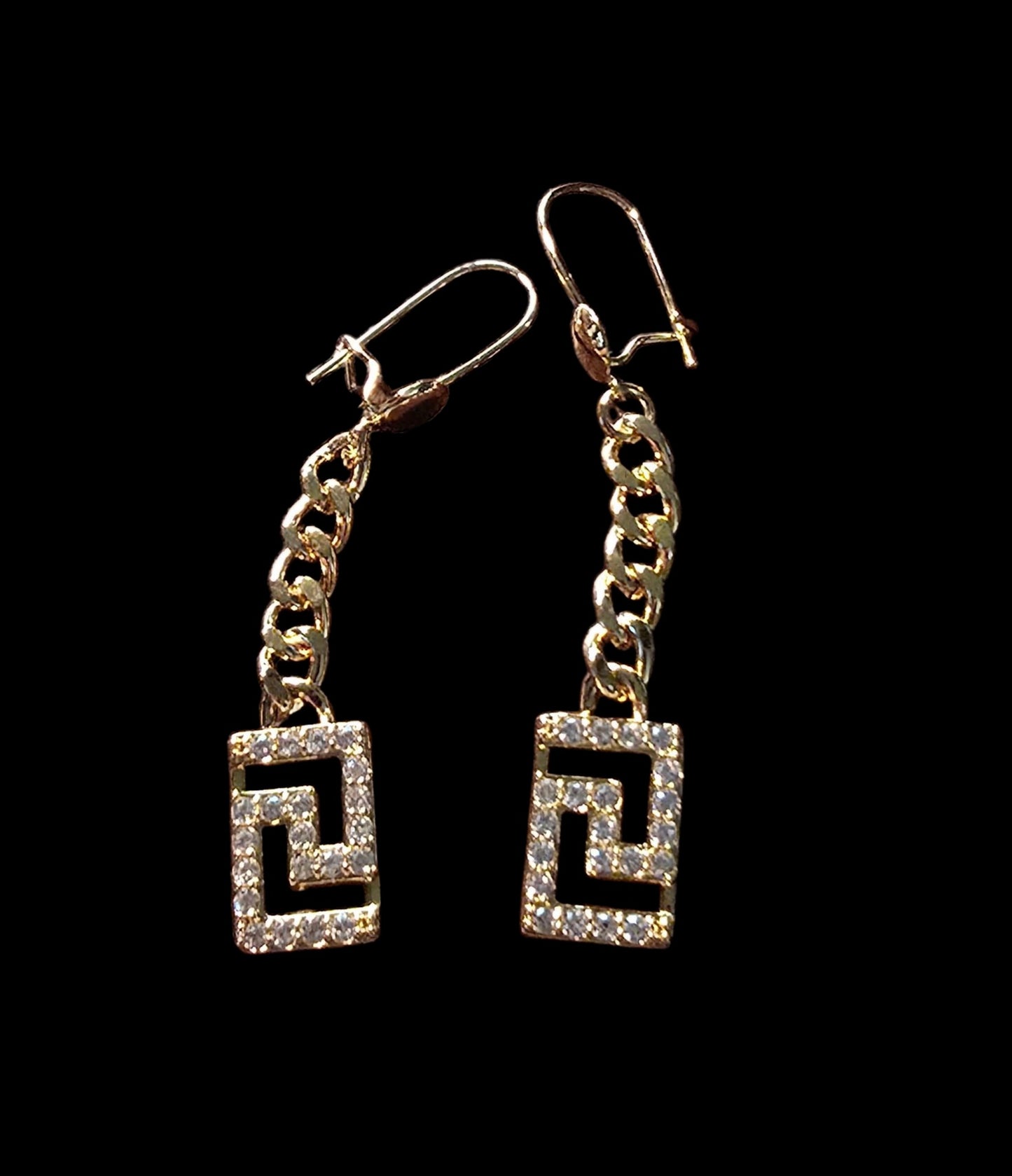 Gold Plated Greek Key Jewelry Set