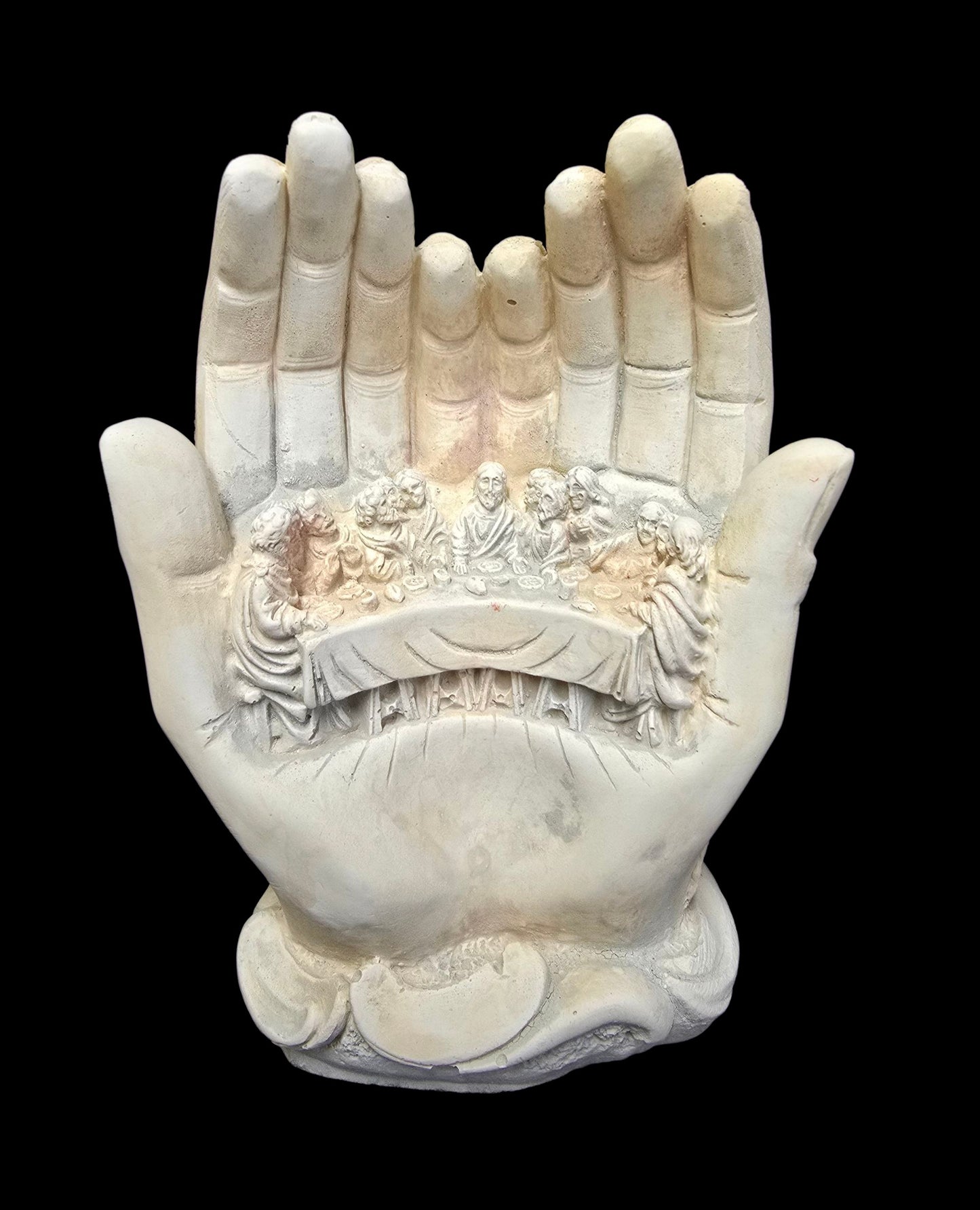 Handcrafted Alabaster “Last Supper in Hands” Statue