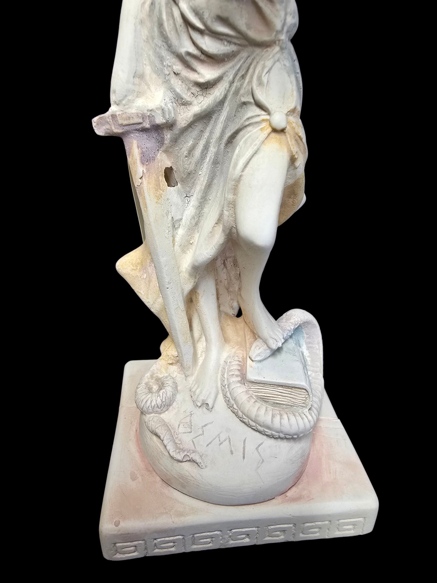 Handcrafted Alabaster Statue of Lady Justice (Themis)