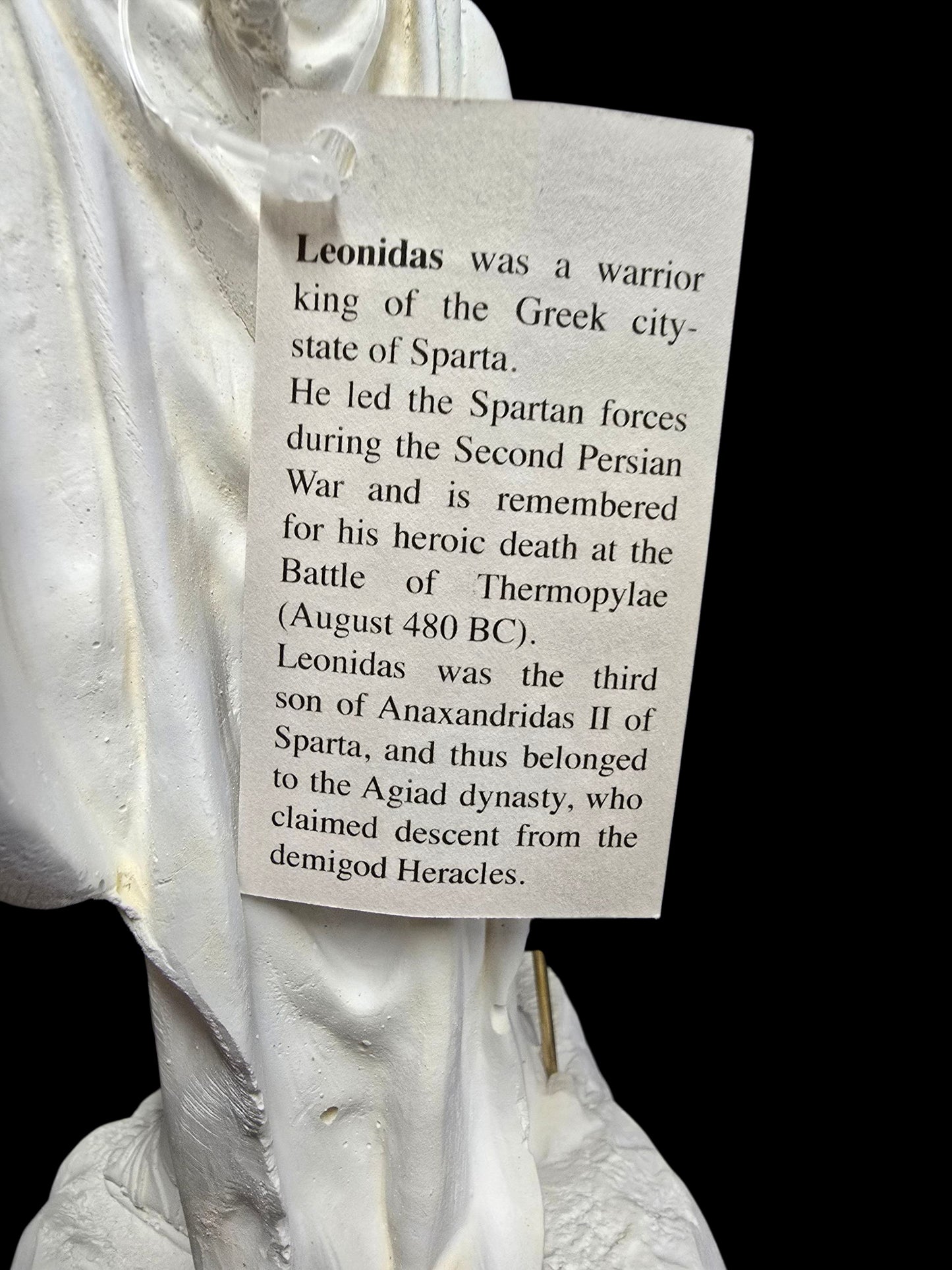 Alabaster Statue of King Leonidas I of Sparta