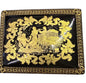 Greek Mythology Ceramic Box with 24K Gold Detailing – Dionysus and Parthenon Scene