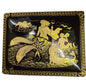 Greek Mythology Decorative Box with 24K Gold Detailing – Poseidon, Triton, and Aeolus Scene