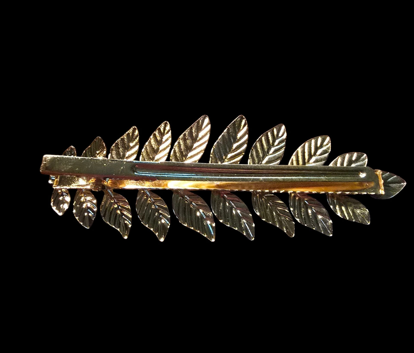 Gold Leaf Hair Barrettes – 2 Pack