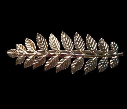 Gold Leaf Hair Barrettes – 2 Pack