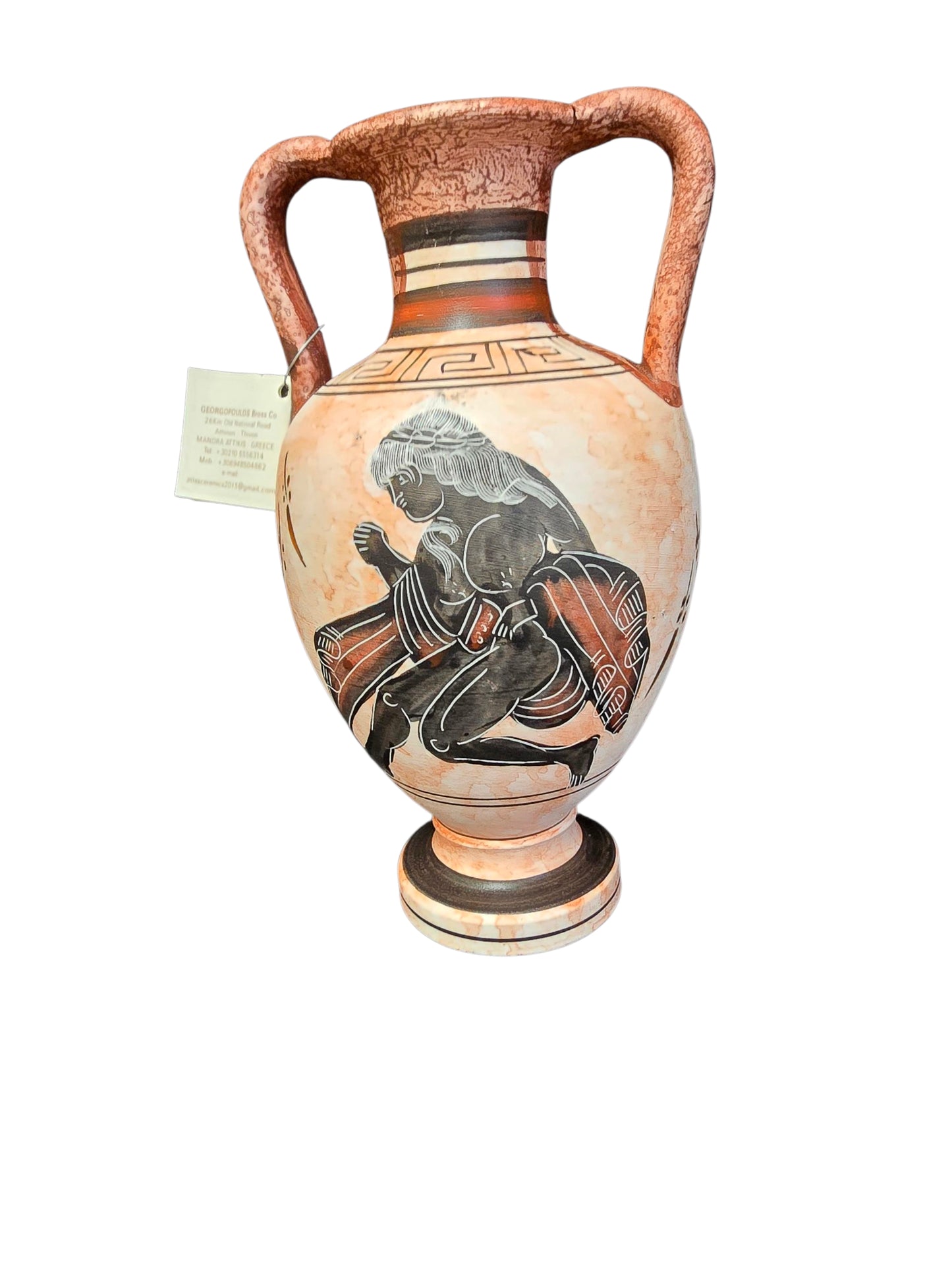 Handmade/Hand Painted Museum Replica Greek Vase