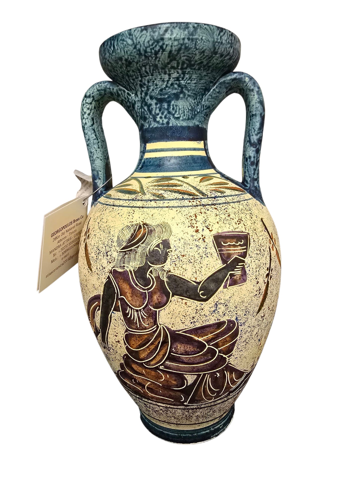 Handmade/Handmade Painted Greek Vase
