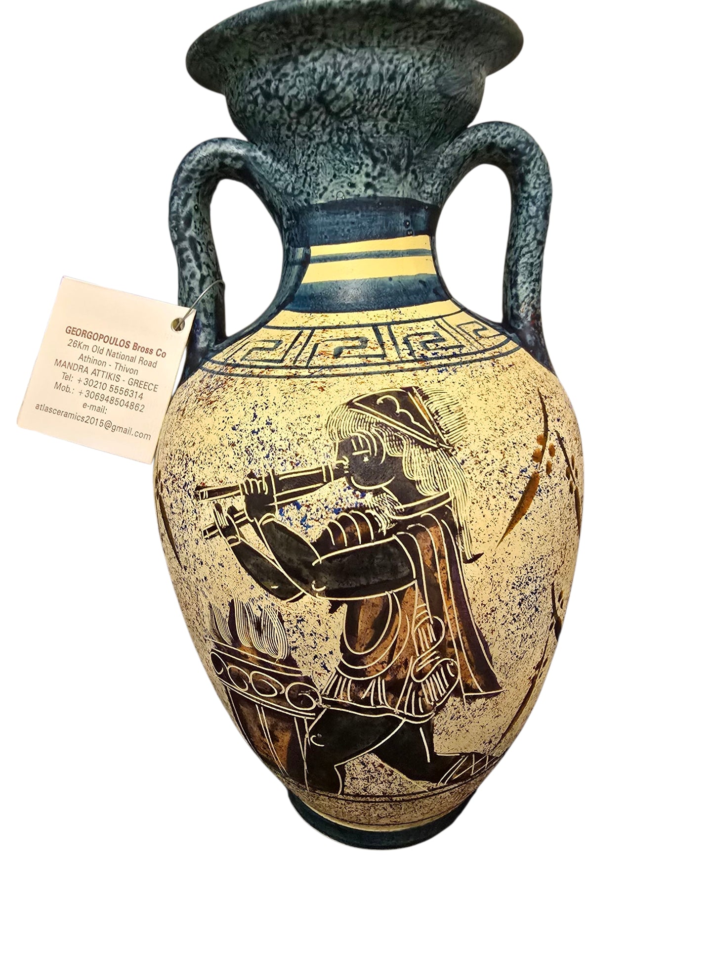 Handmade/Handmade Painted Greek Vase