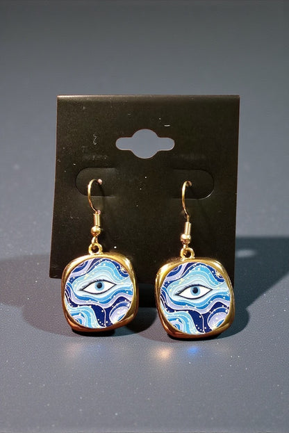 Gold-Plated Stainless Steel Evil Eye Earrings – Assorted Designs