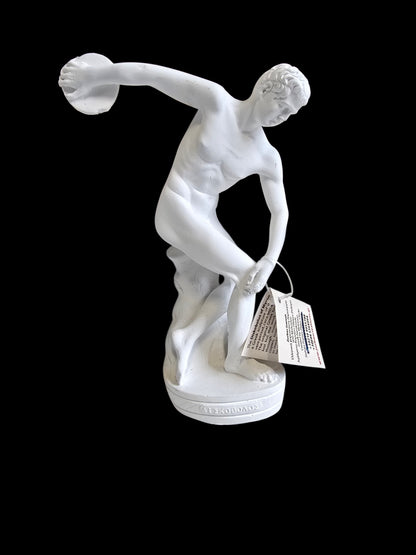 Alabaster Discobolus (Discus Thrower) Statue – 7.5"
