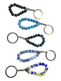 Polished Beaded Elastic Keychains