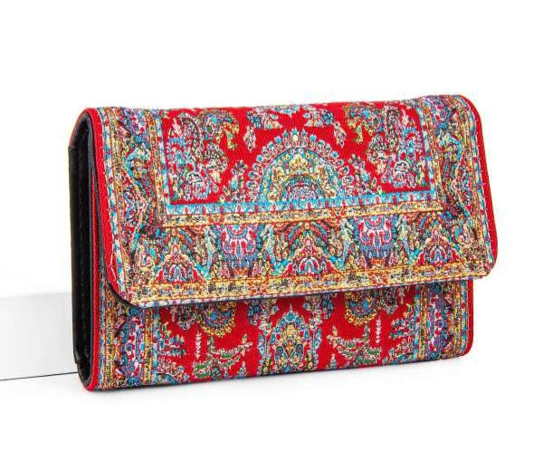 Charming Small Imported Tapestry Wallet in Assorted Designs