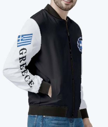 Greece Bomber Jacket – 3D Printing & Greek Flag Sleeves