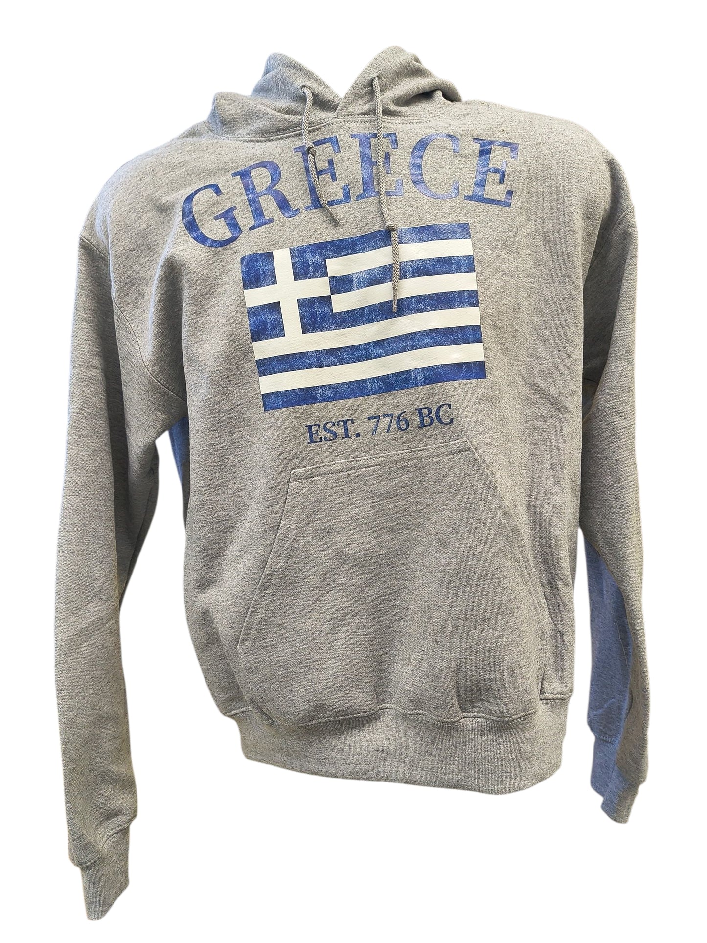 Sport Grey Greece Hoodie – 776 BC Olympic Design