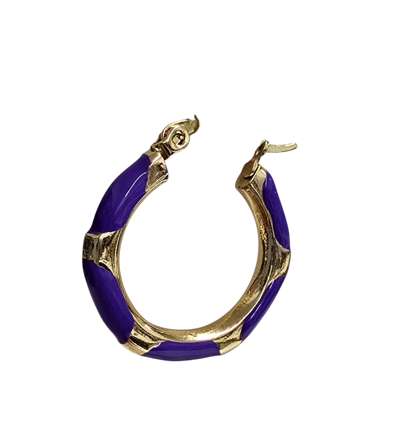 Textured Enamel Drip Earrings – 18k Gold Stainless Steel