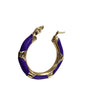 Textured Enamel Drip Earrings – 18k Gold Stainless Steel
