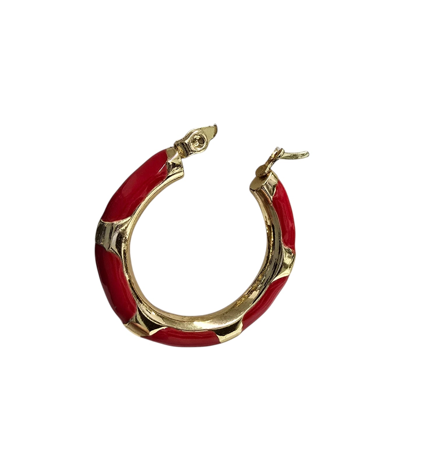 Textured Enamel Drip Earrings – 18k Gold Stainless Steel