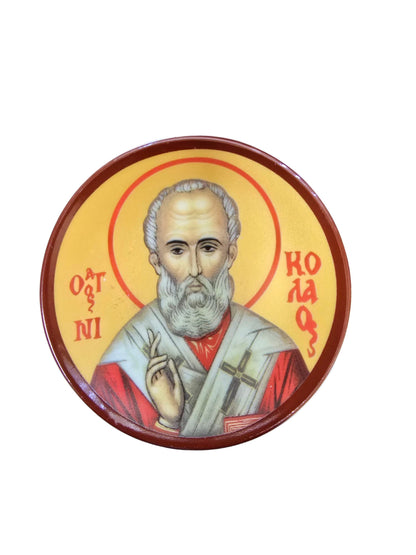 Orthodox Byzantine Icon Ceramic Magnets – Vibrant & Unique