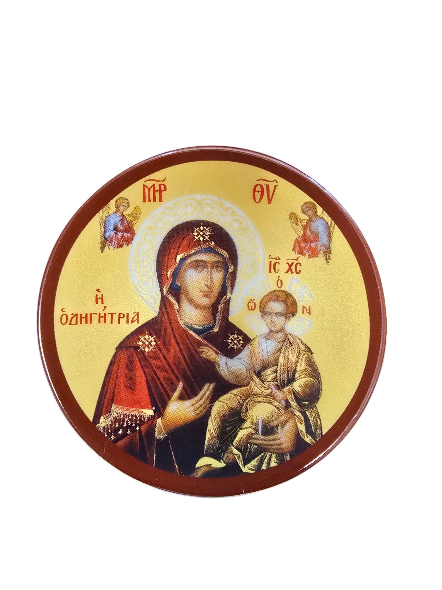 Orthodox Byzantine Icon Ceramic Magnets – Vibrant & Unique