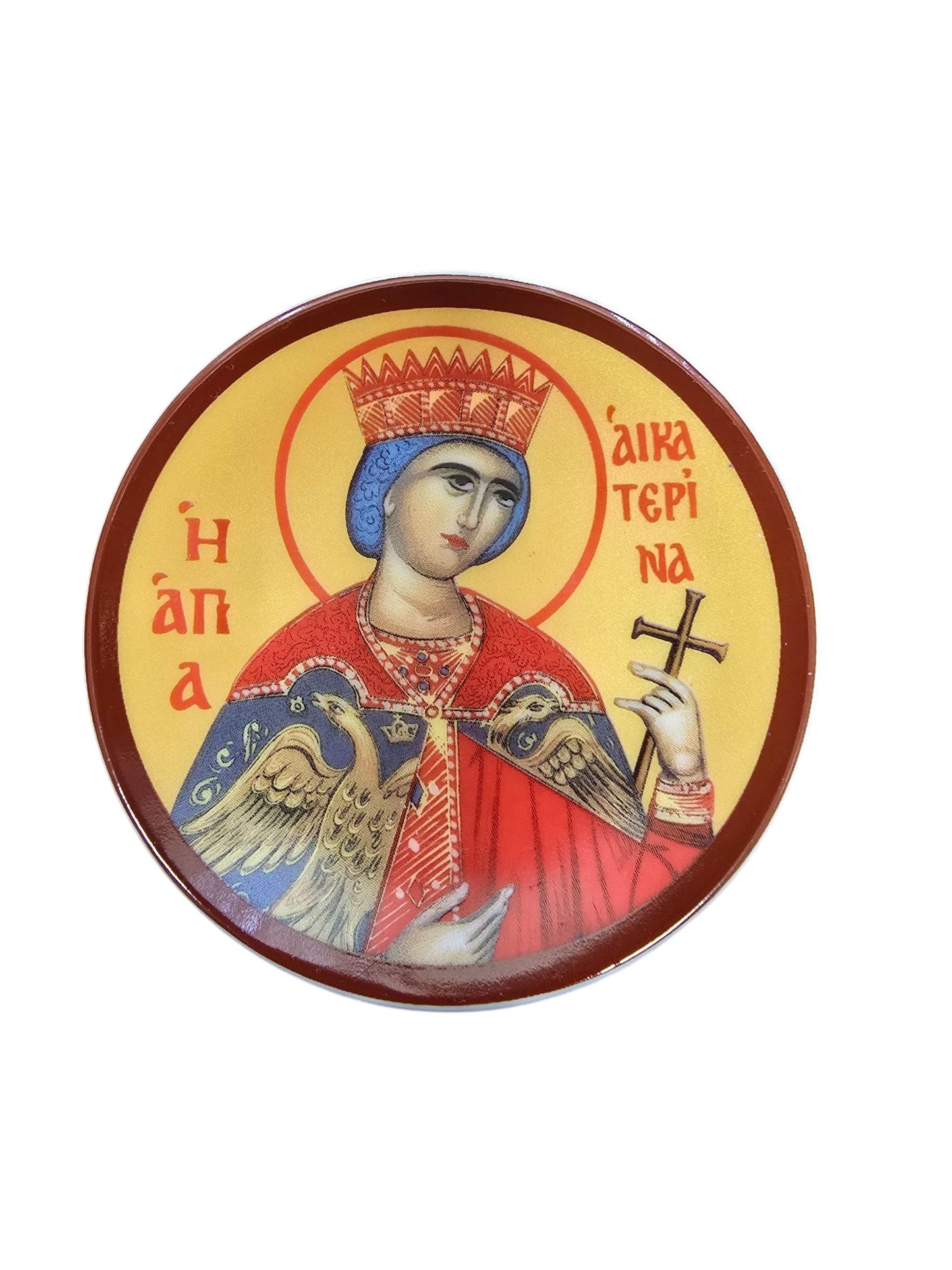 Orthodox Byzantine Icon Ceramic Magnets – Vibrant & Unique