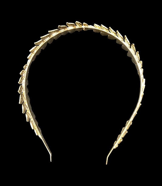 Golden Olive Leaf Headband – Elegant Grecian Style Accessory