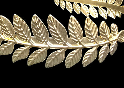 Golden Olive Leaf Headband – Elegant Grecian Style Accessory