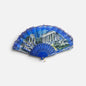 Blue Greek Souvenir Folding Hand Fan