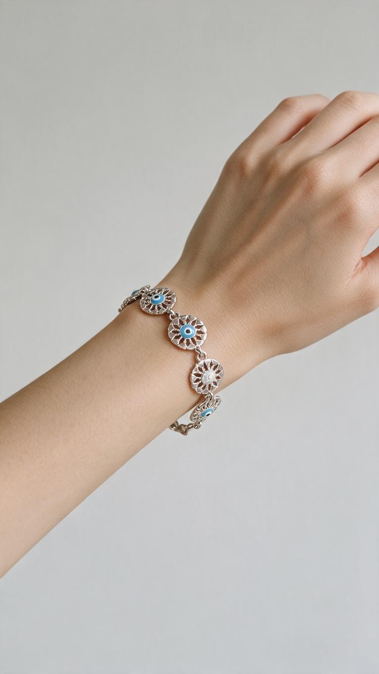 Evil Eye Filigree Bracelet