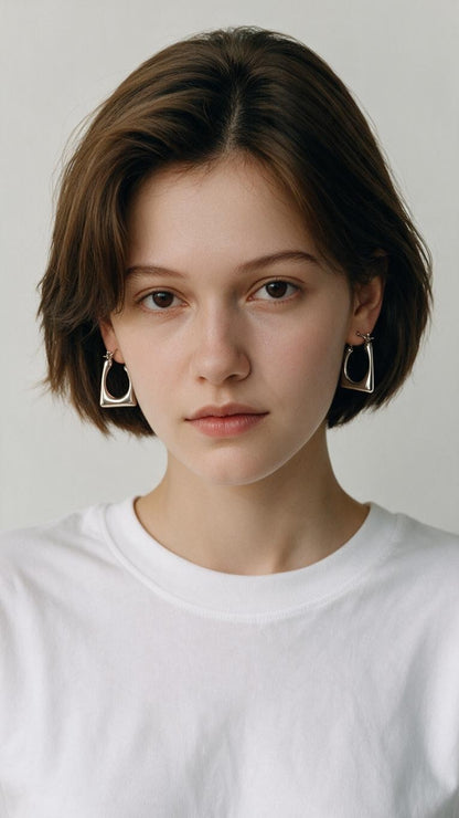 Minimalist Square Hoop Earrings