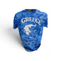 Greece Cobalt Blue Mineral Wash Tie-Dye T-Shirt