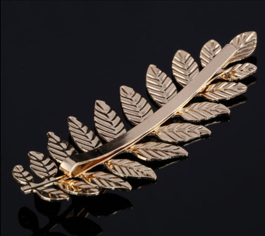 Gold Olive Leaf Hair Pin