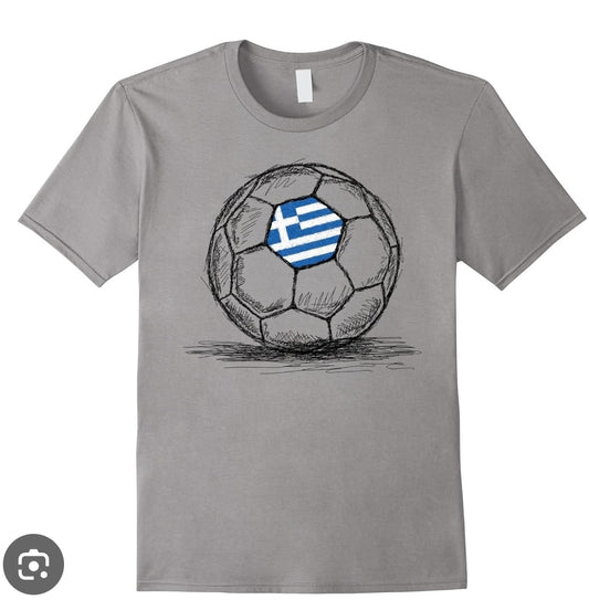 Toddler Greek Flag Soccer Ball Tee