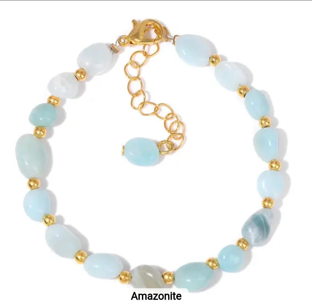 Irregular Stone Bracelet – Semi-Precious Inspiration