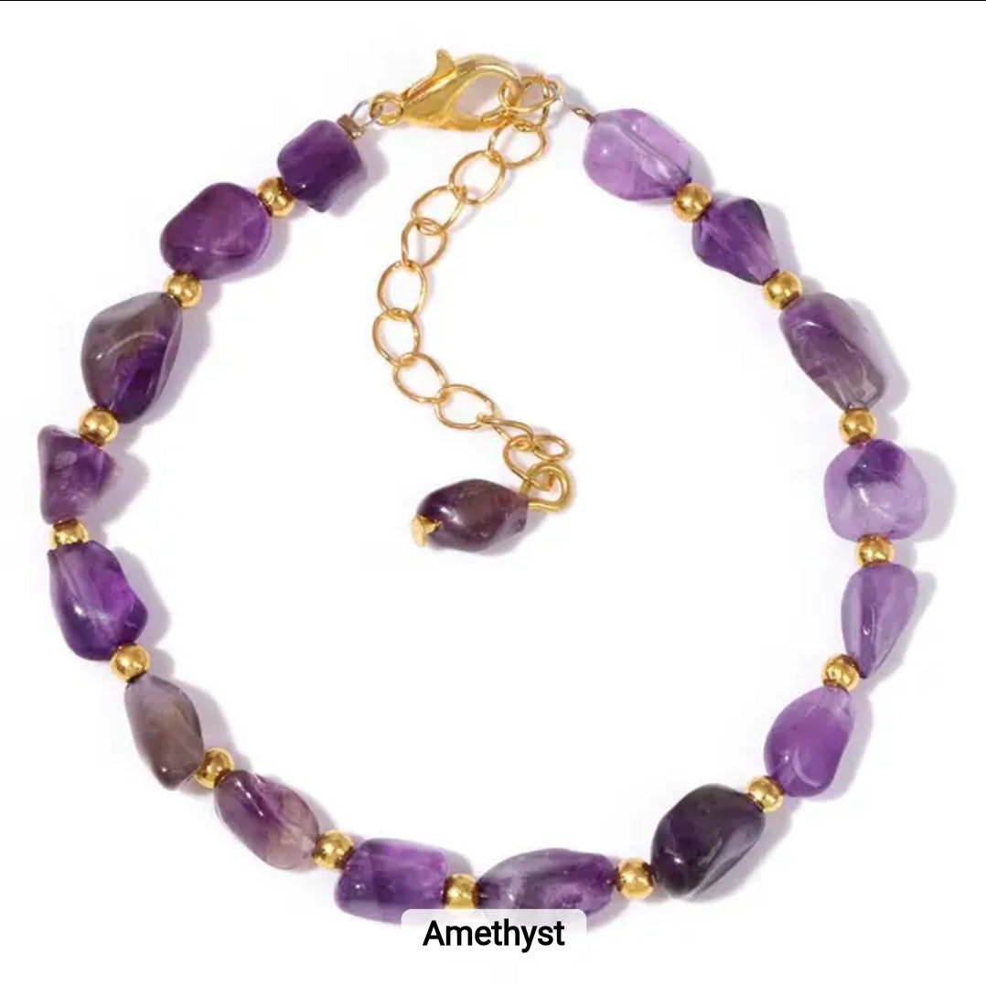 Irregular Stone Bracelet – Semi-Precious Inspiration