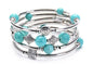 Bohemian Natural Stone Multilayer Spiral Wrap Bracelet