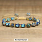 Handwoven Natural Stone Bracelet – Adjustable Twine Design