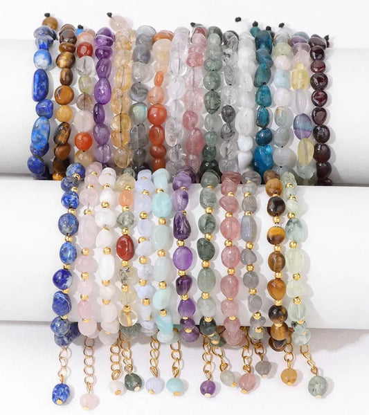 Irregular Stone Bracelet – Semi-Precious Inspiration