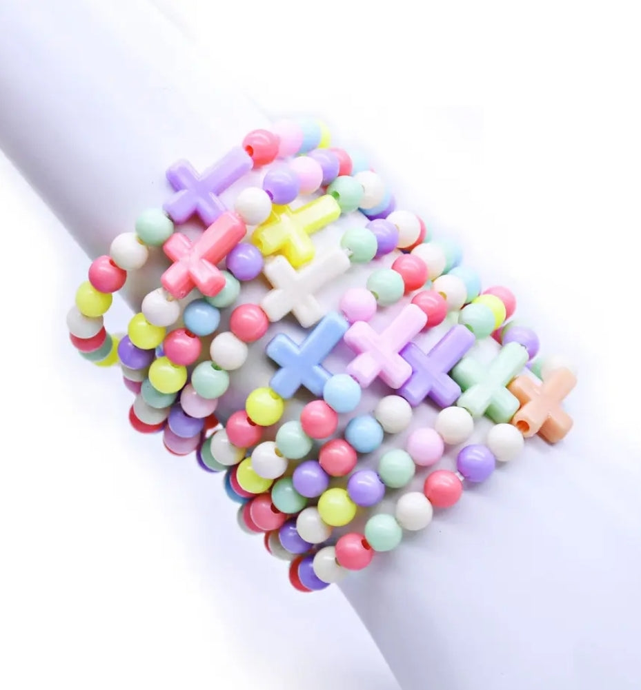 Children’s Colorful Cross Bracelet