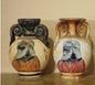 Handmade & Hand-Painted Mini Greek Vases – 4.5” Tall