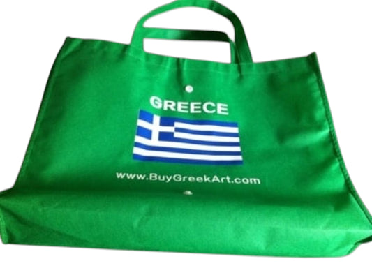 Reusable Eco-Friendly Greek Flag Tote Bag