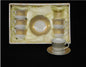 Set of 6 Greek Coffee Cups with Saucers – Gold Greek Key