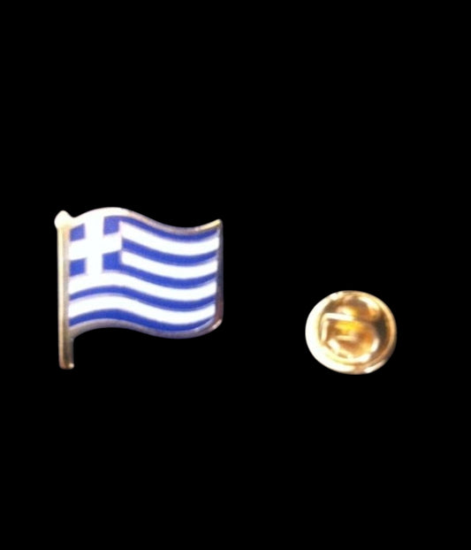 Greek Flag Tie Tack